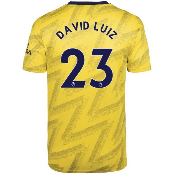 Camiseta Arsenal NO.23 David Luiz Segunda equipo 2019-20 Amarillo